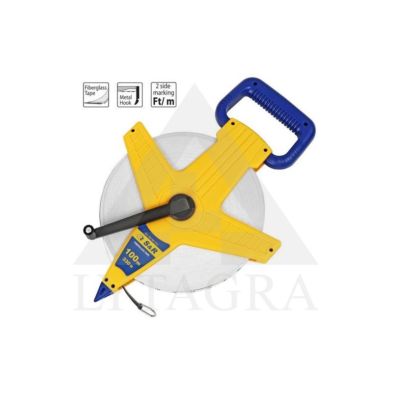 Ruletė S&R 422901013, 100m 13mm