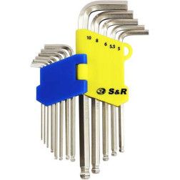Šešiakampių raktų kompl. 13vnt.  S&R 365307013