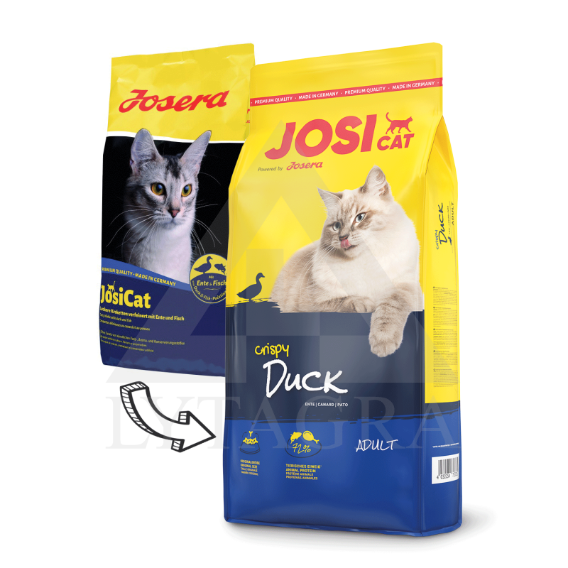 Ėdalas  katėms Josicat Crispy su antiena 10 kg JOS0279