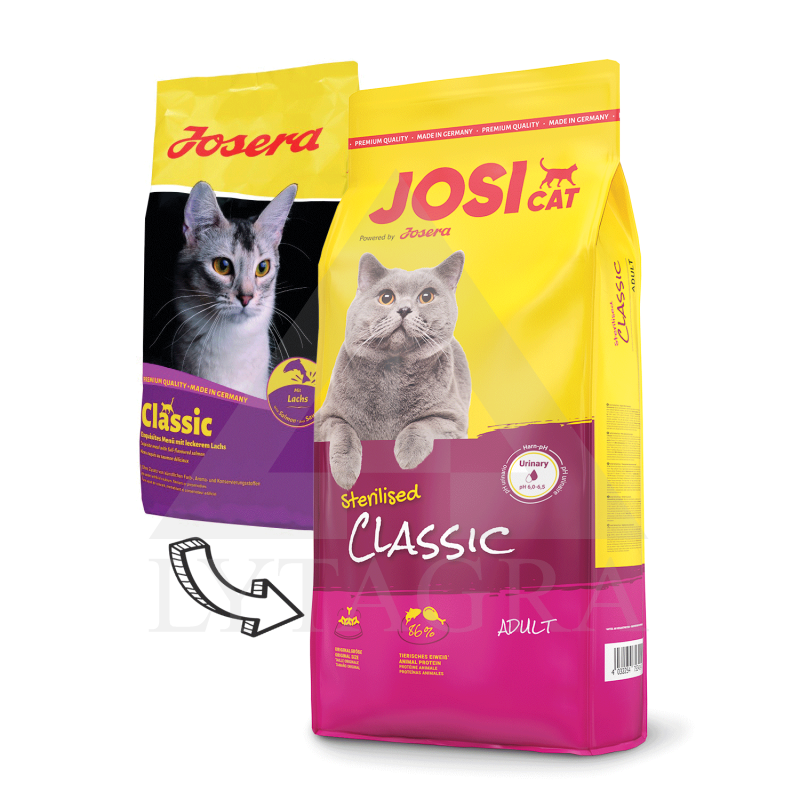 Ėdalas  sterilizuotoms katėms Classic Josicat 10 kg  JOS0281