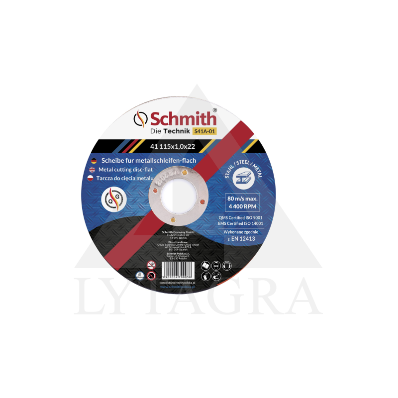 Metalo pjov. diskas 230x2.0 Schmith  S41A-04