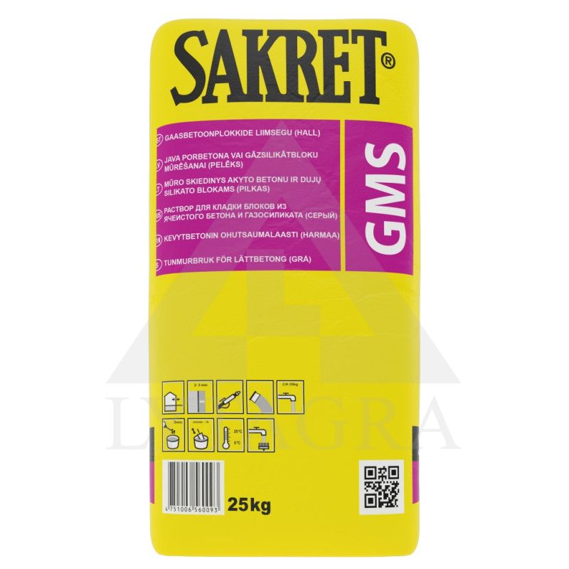 BLOKELIŲ KLIJAI SAKRET GMS 25KG