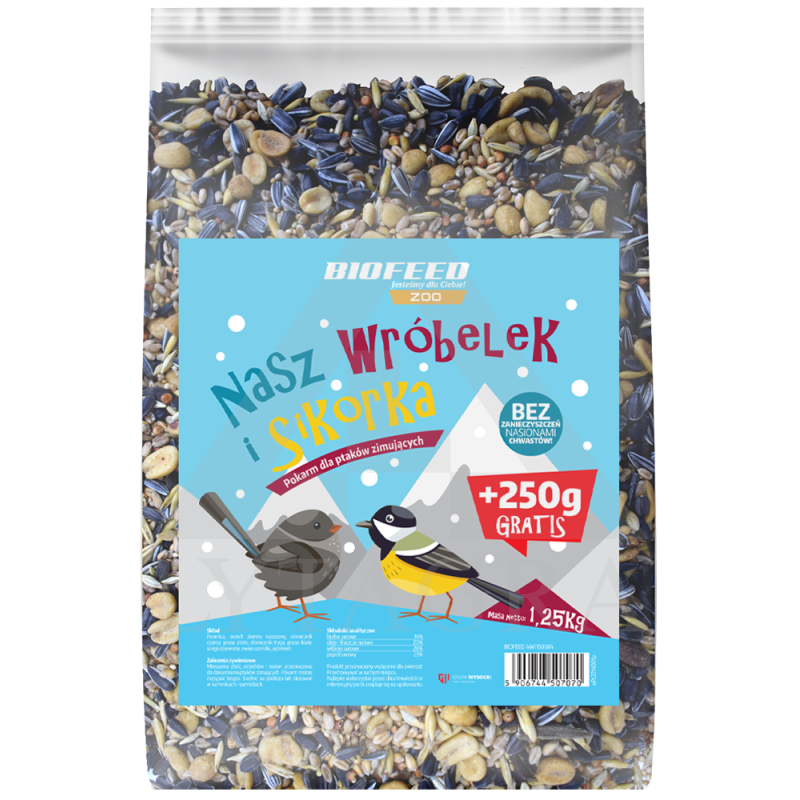 Maistas paukšteliams 1,25KG 4671157686