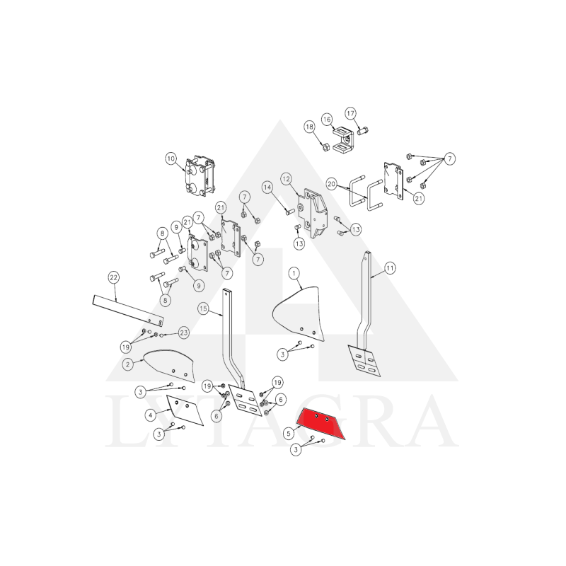 066869 Priešplūgio noragas Kverneland