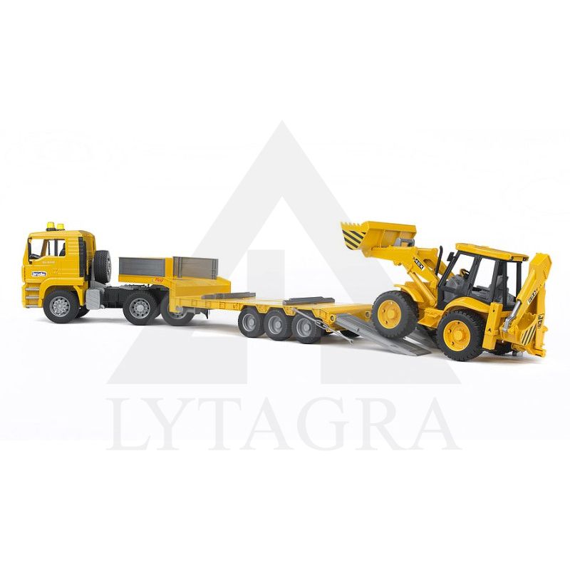 Bruder sunkvežimis su JCB ekskavatoriumi 02776