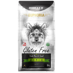 Ėdalas mini ir mažų veislių šuniukams Euphoria gluten free su ėriena 2 kg EGF-0800