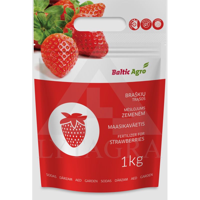 TRĄŠOS BRAŠKĖMS 1KG STRAWBERRIESFERT.1KG