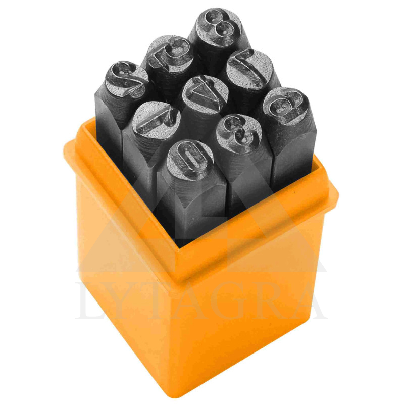 SKAIČIŲ IŠMUŠĖJŲ RINK. 9VNT. 6MM 25097 / TOLSEN