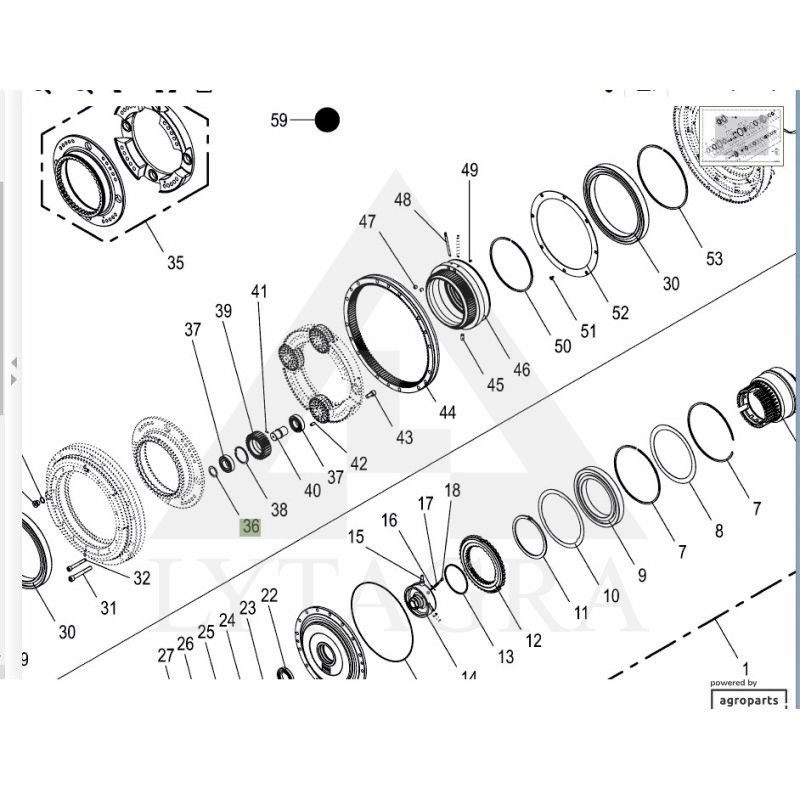 9108630 TARPIKLIS 30X42X0,5