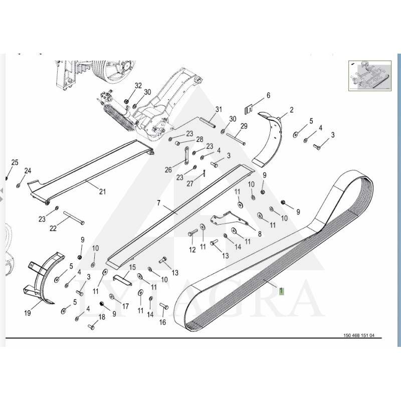 270096101 PAGRINDINIS DIRŽAS GALINIS 4530±12