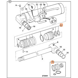 991/00121P VARTYMO CILINDRO REM. KOMPL.