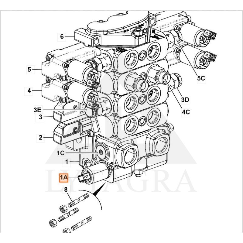 333/C1629 SOLENOIDO REM. KOMPL.
