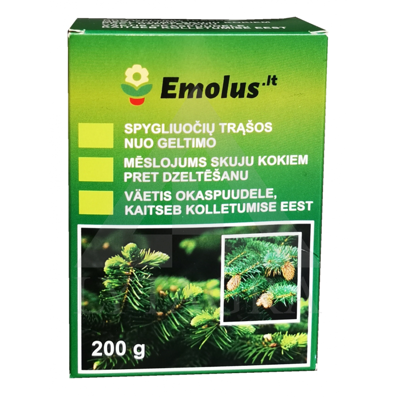 Spygliuočiams, lapuočiams trąšos nuo geltimo 200g