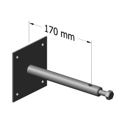 VĖJARODŽIO LAIKIKLIS HORIZONTALUS JUODAS