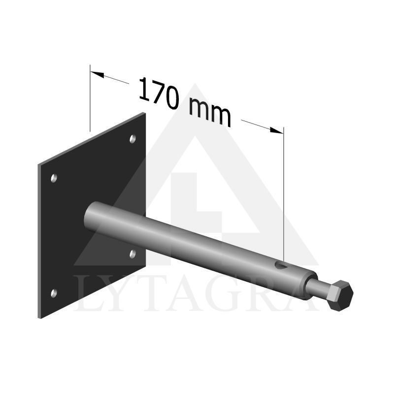 VĖJARODŽIO LAIKIKLIS HORIZONTALUS JUODAS