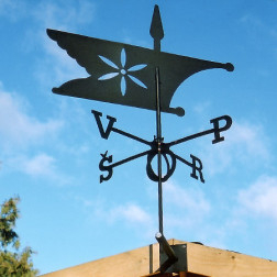 Vėjarodis FIGŪRINIS 3 juodas 680x710 mm.