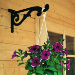 GĖLIŲ LAIKIKLIS FIGŪRINIS JUODAS