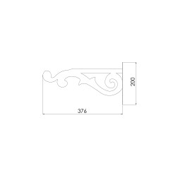 GĖLIŲ LAIKIKLIS FIGŪRINIS JUODAS