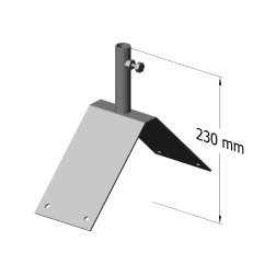 VĖJARODŽIO LAIKIKLIS VERTIKALUS JUODAS