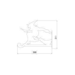 GĖLIŲ LAIKIKLIS RAGANA JUODAS