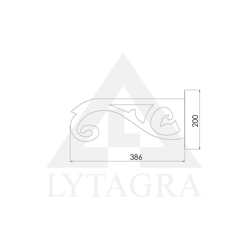 GĖLIŲ LAIKIKLIS FIGŪRINIS2 JUODAS