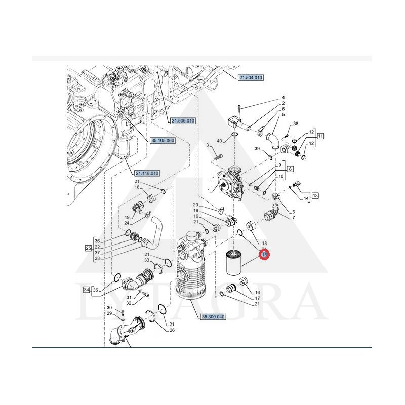 48002169 AC TRANSMISIJOS FILTRAS STAGE V