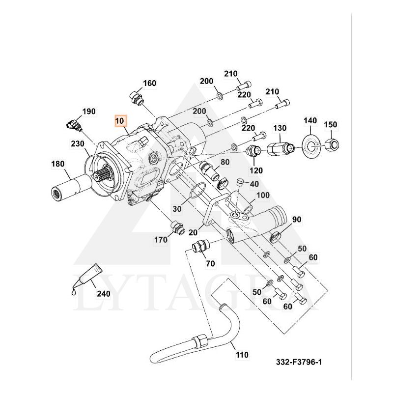332/F3925 HIDRAULINIS SIURBLYS