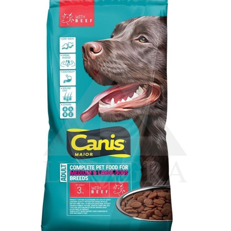 Canis Major šunų ėdalas su jautiena 3 kg