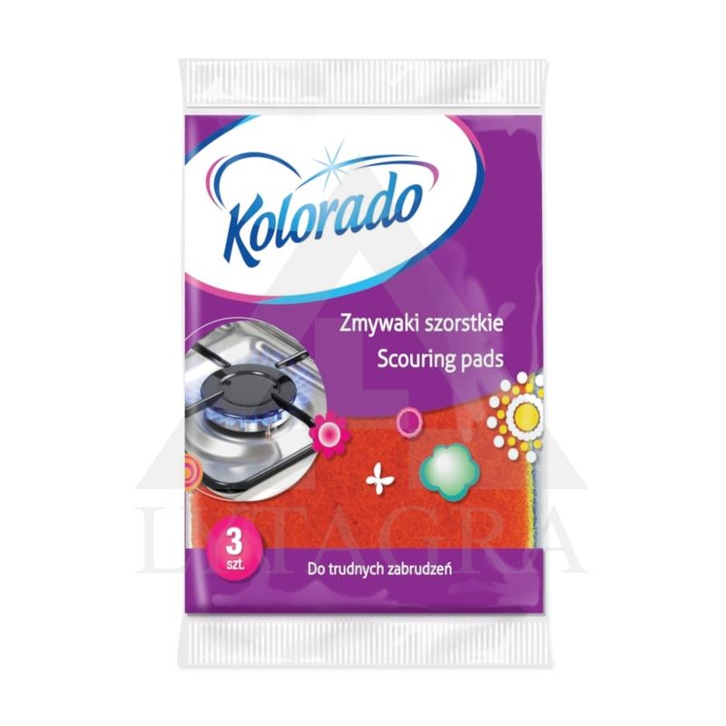 KOLORADO Šiurkščios šluostės-šveistukai, 3 vnt