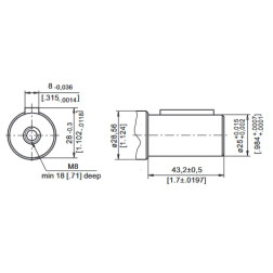 Hidraulinis variklis BMP200 25mm 300aps/min 11.4kw 200cm3