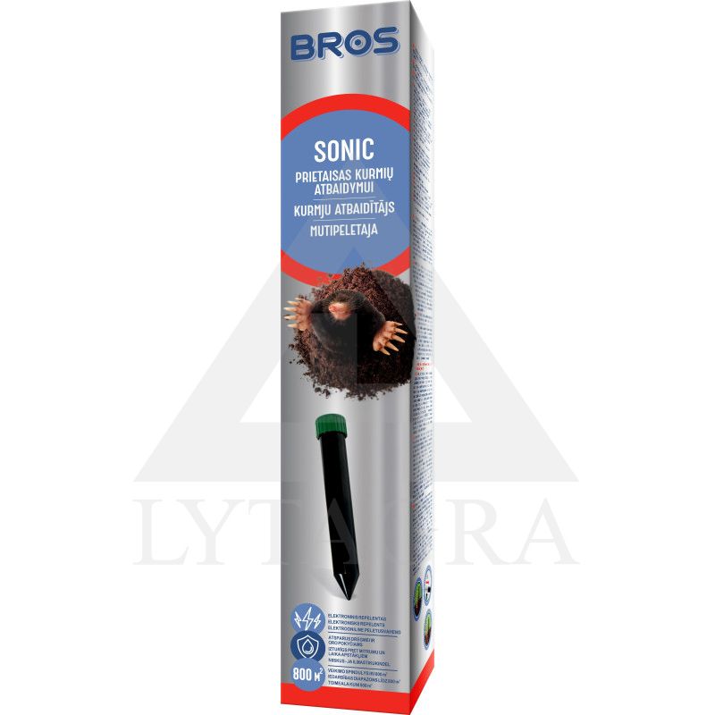 BROS SONIC Prietaisas kurmių atbaidymui