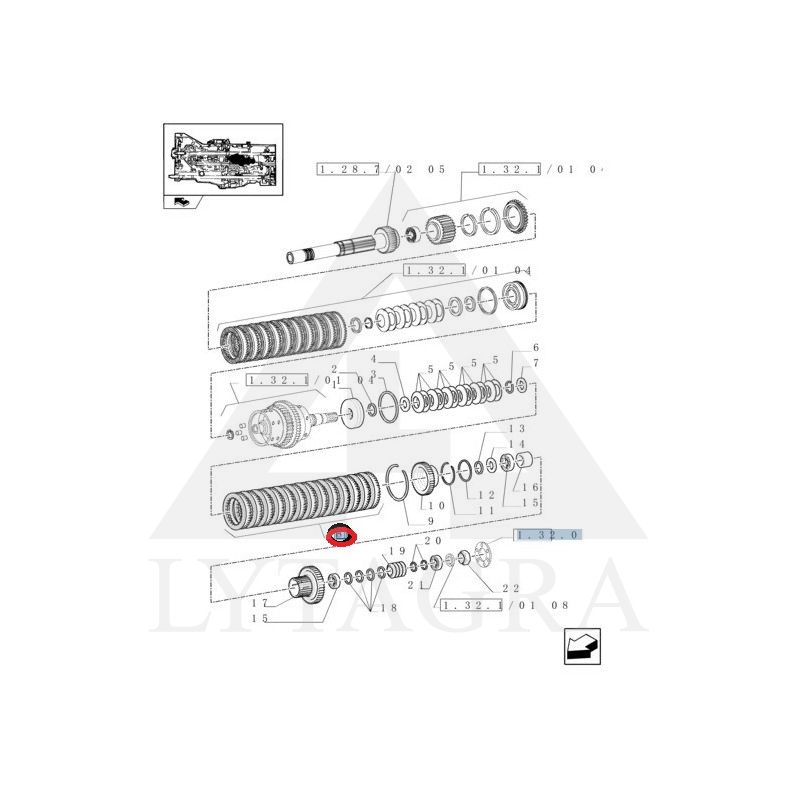5199903 Sankabos diskų komplektas