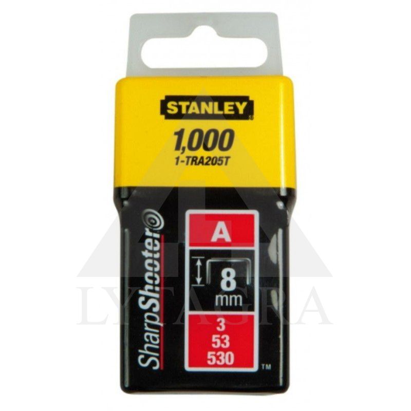 53 A tipo kabės „STANLEY" 1000 vnt. 8 mm