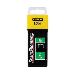 140 G tipo kab. „STANLEY" 1000 vnt. 10 mm