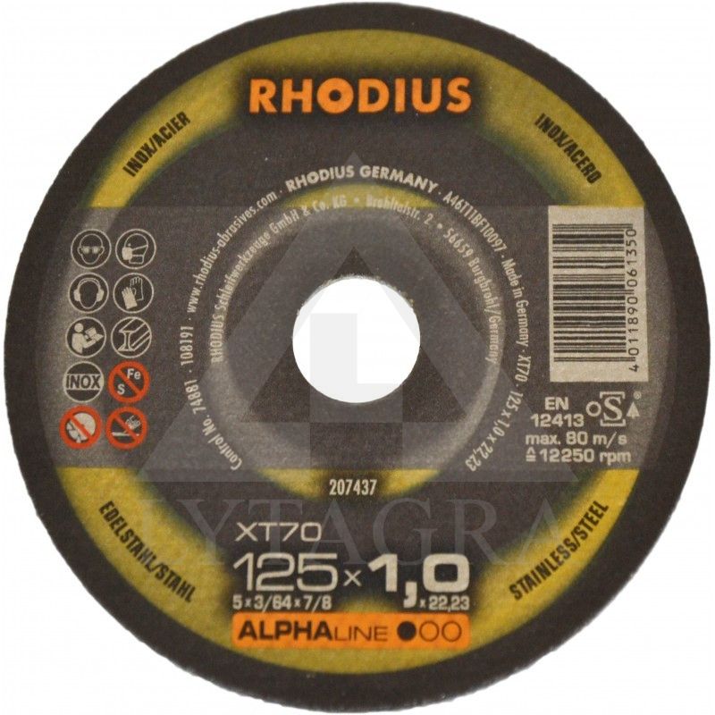 Pjovimo diskas XT70 125x1x22,23 mm