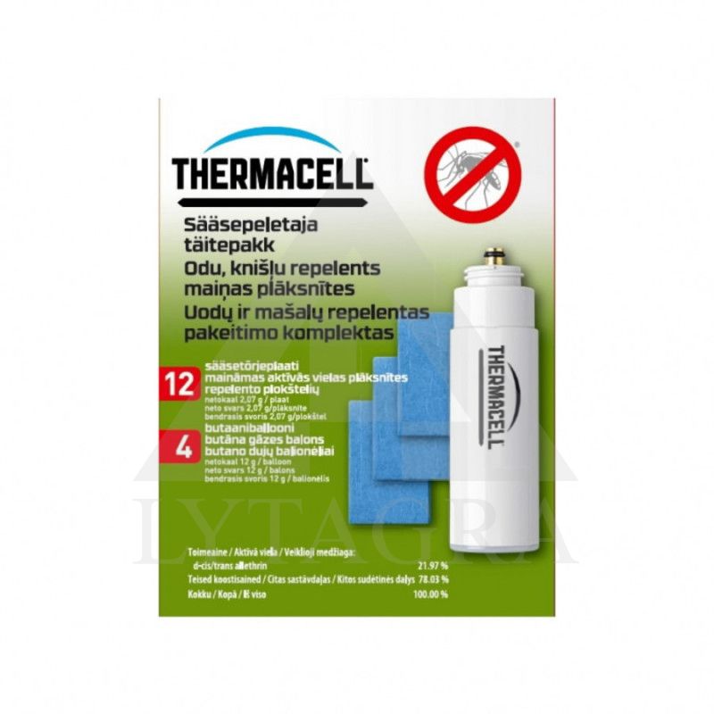 R-4TC REPELENTO UŽPILDO PAKETAS THERMACELL 48 VAL