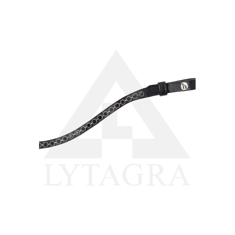 10164-BL/BL-F Horze NOIR antakių juosta žirgui