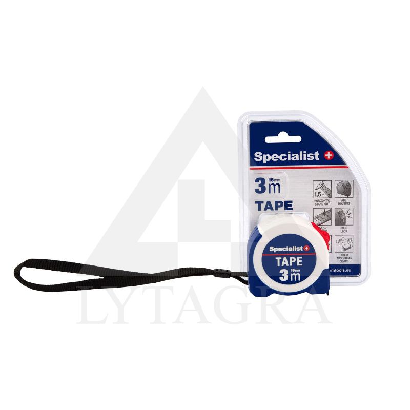 Specialist+ Tape ruletė 3 m x 16 mm