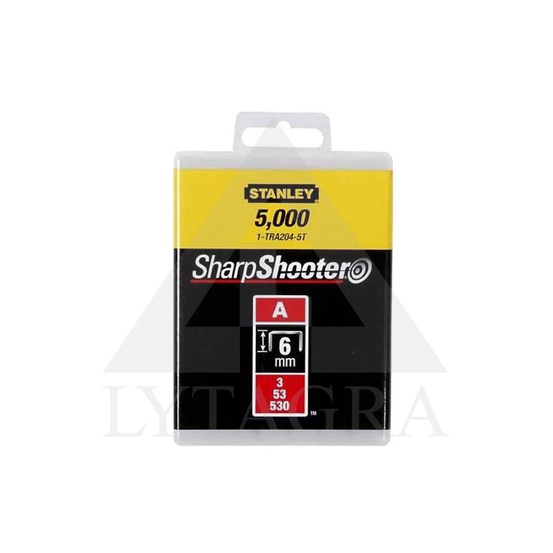 53 A tipo kabės „STANLEY" 5000 vnt. 6 mm