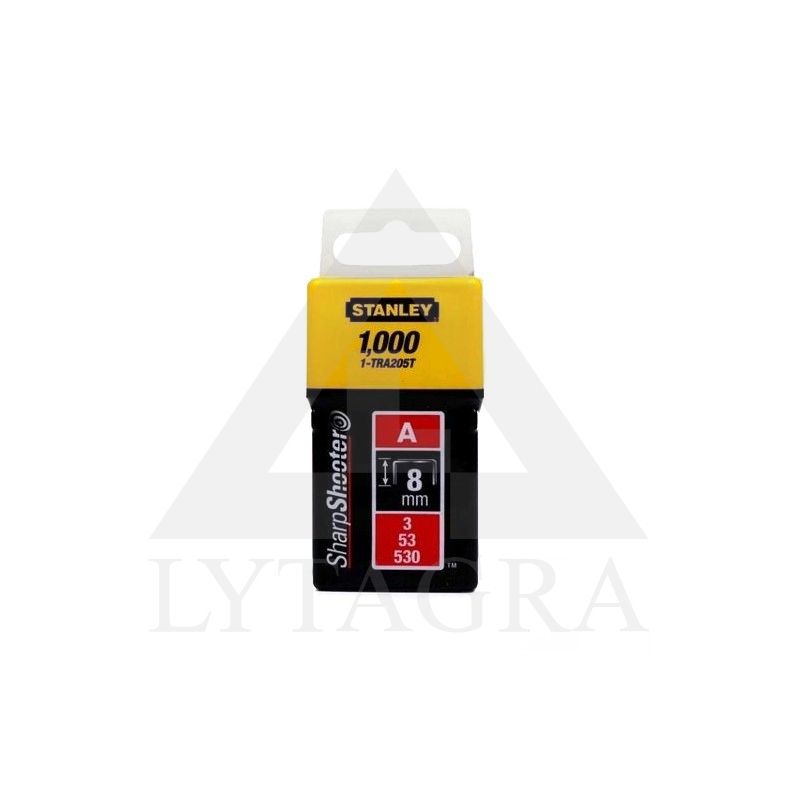 53 A tipo kabės „STANLEY" 1000 vnt. 12 mm