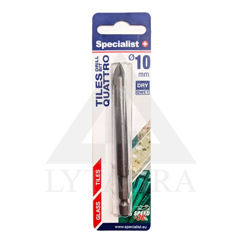 Specialist+ stiklo grąžtas 10 mm