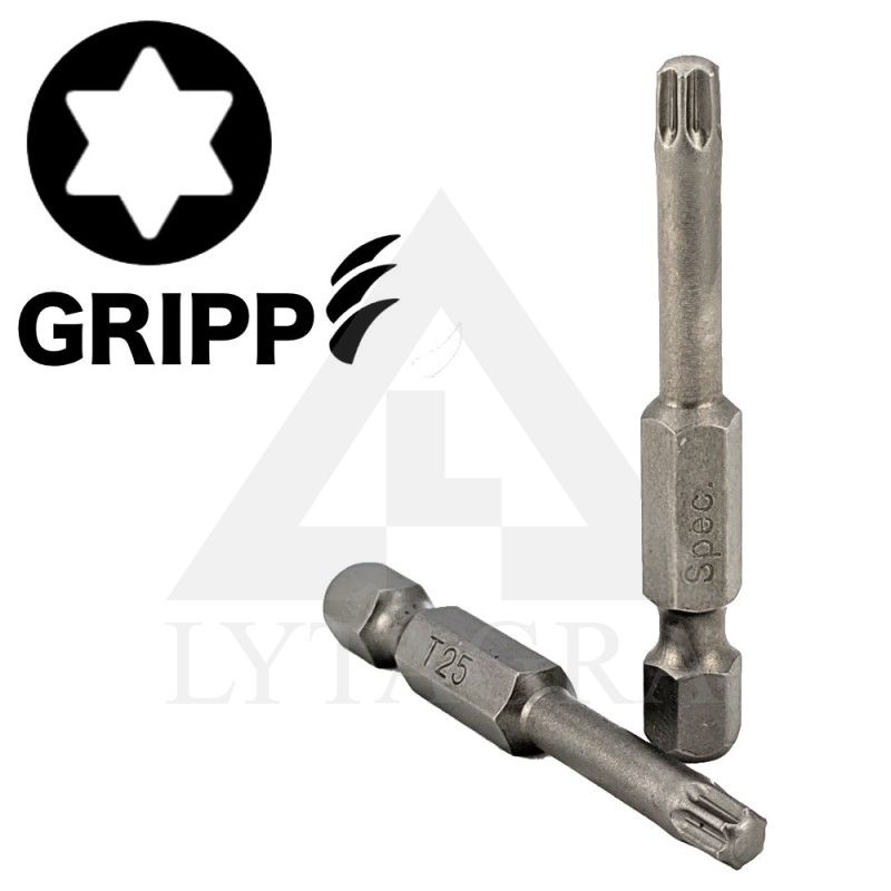 Sukimo antgalis Torx Grip T25 50mm 3 vnt