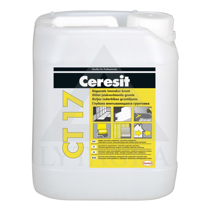GRUNTAS GILIAI ĮSISKVERBIANTIS CT-17 5 LTR CERESIT