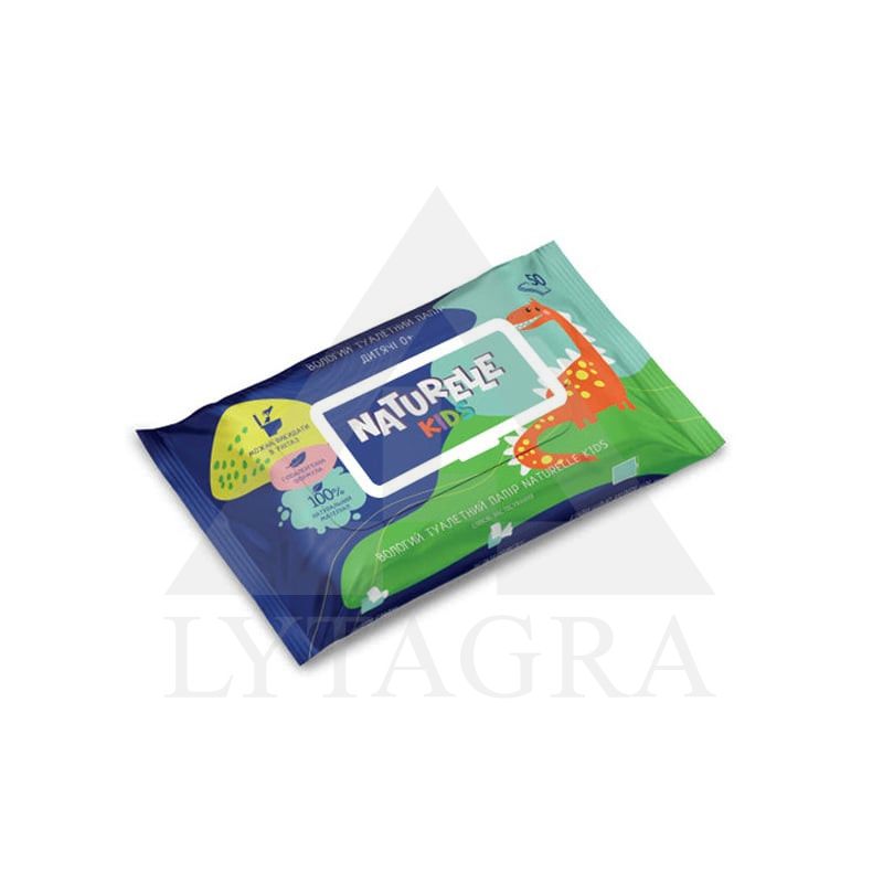 DRĖGN.TUAL.POP. VAIK. NATURELLE 50VNT