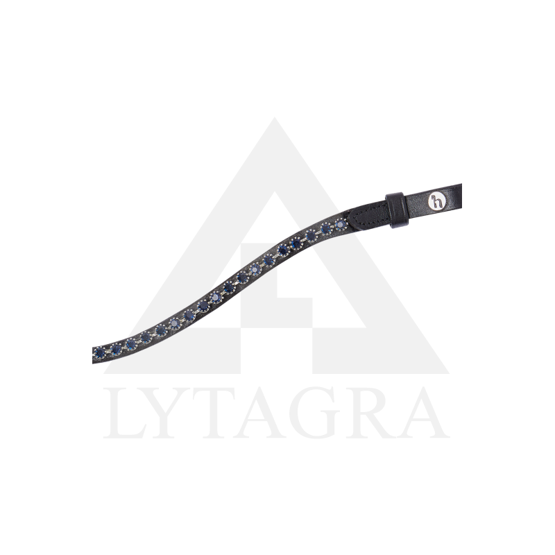 10164-BL/VDB-F Horze NOIR antakių juosta žirgui