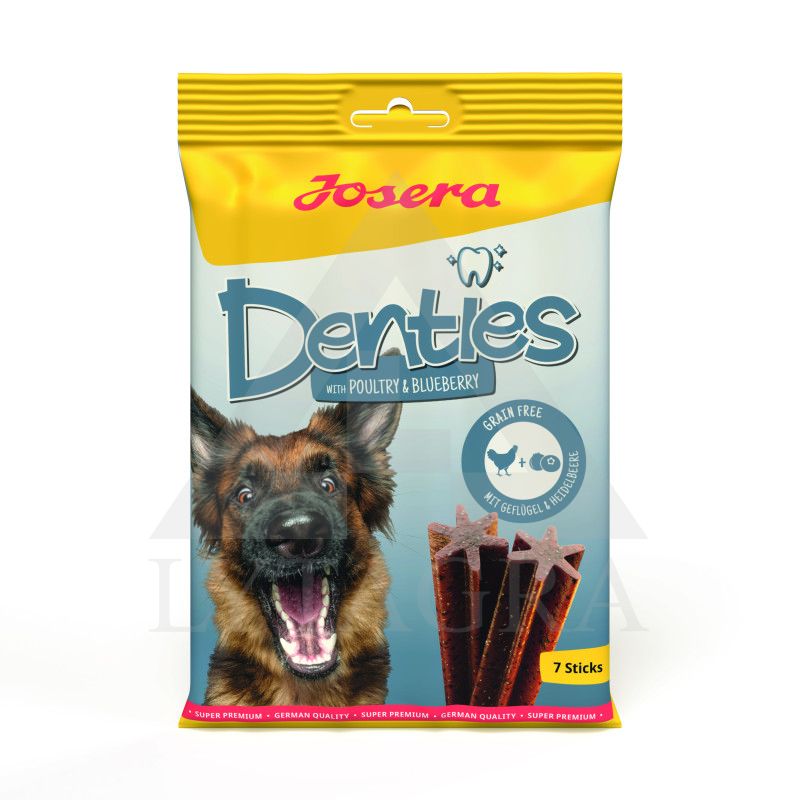 Skanėstai šunims Josera Denties su paukštiena ir mėlynėmis 180 g. JOS0699