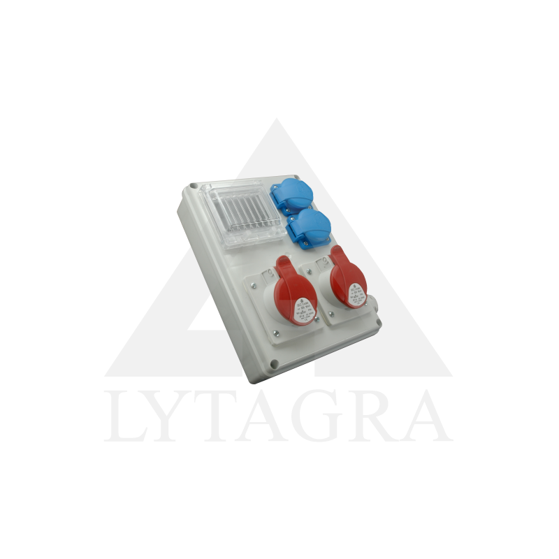 Skydelis su kištukiniais lizdais ir moduliais