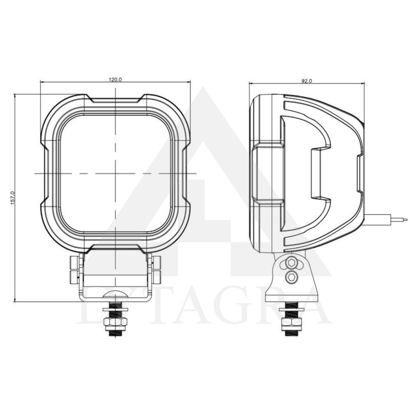 Led darbinis žibintas 56W Plataus spindulio  453701155