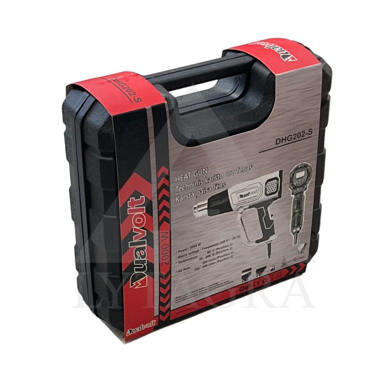 Techninis karšto oro fenas Dualvolt DHG202-S, 2000W LCD