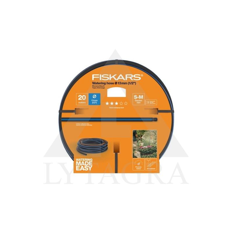 Laistymo žarna 13mm (1/2) 20m Q3 Fiskars 1027102